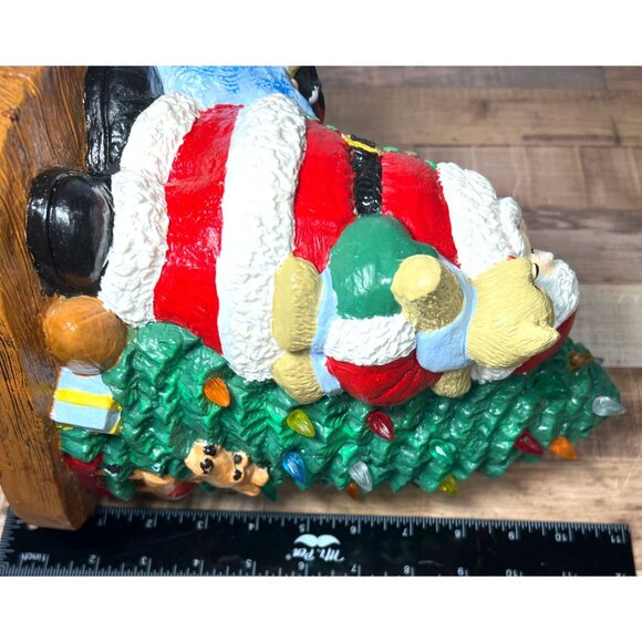 Vintage Light-Up Santa & Christmas Tree Figurine - Picture 9 of 9